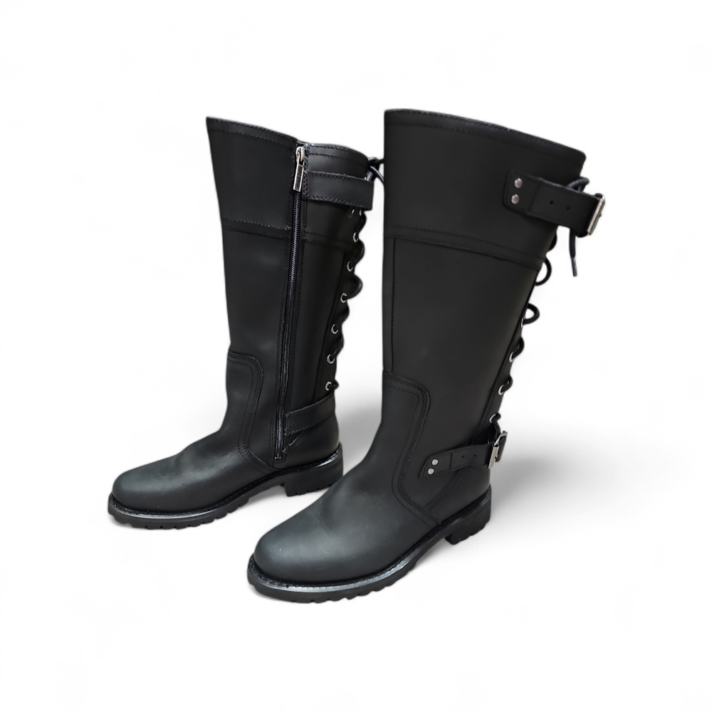 Harley-Davidson Black Lace Up Women's Boots